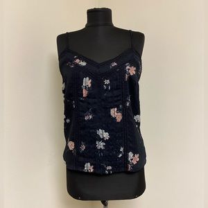 Abercrombie & Fitch NWT Black Floral Cami Top, XS